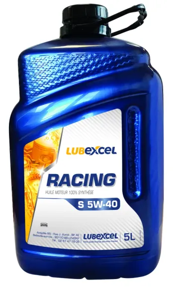 Huile moteur RACING S 5W40 Bidon de 5L – Lubexcel